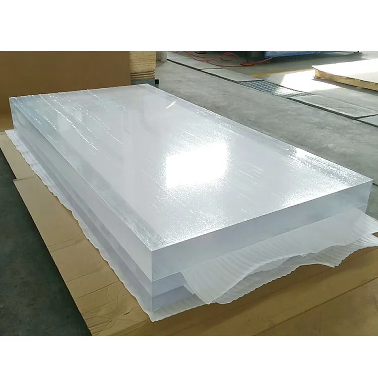 High transparency 100mm thickness clear cast acrylic sheet for aquarium panel