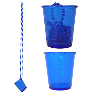 Logotipo personalizado Festival cadena collar de cuentas de cristal Mardi <span class=keywords><strong>Gras</strong></span> fiesta suministros plástico chupito collar de cuentas de cristal - Product Image 4