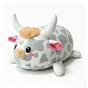 Peluche de vaca personalizado, Almohada de vaca de peluche, Peluche de vaca con manchas, Juguete de vaca adorable, Peluche de vaca lechera - Product Image 1