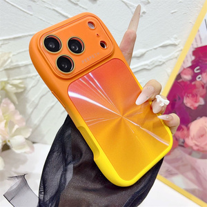 Funda para Teléfono Móvil con Ondas Láser Degradadas para iPhone 17 16 15 14 Pro Max, Lente de Cristal Arcoíris, Cubierta Trasera Colorida Degradada - Product Image 3