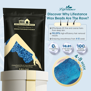 Lifestance Perlas de Cera Depilatoria Dura de 2.5 lb para Rostro y Bikini, Vegana, Orgánica, Hipoalergénica, de Fusión Rápida, para Piel Sensible - Product Image 2