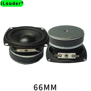 Speaker Bas Jangkauan Penuh 66Mm 10W 4 Ohm, Speaker Klakson Woofer 10W 8 Ohm 2.5 Inci Speaker Mid Bass