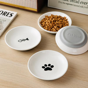 Mangkuk Makanan Kucing Keramik Anti Tumpah, Anti Lelah untuk Anak Kucing dengan Silikon Anti Selip - Product Image 2