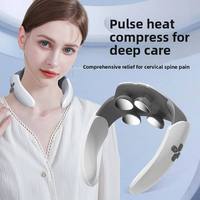 Masseur portable pour le cou et les épaules, dispositif de traction cervicale, masseur électrique pour le cou, coussin de massage cervical chauffant pour soulager la douleur