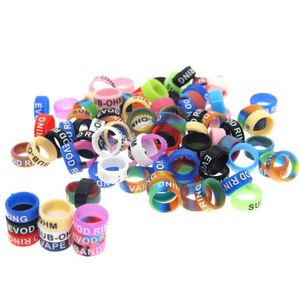 Anneaux antidérapants en silicone de couleurs assorties en gros, anneaux de préhension décoratifs en caoutchouc pour cannes à pêche, poignées et outils d'extérieur - Product Image 2
