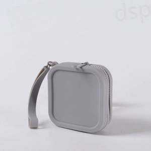 Bolsa de Silicona para Monedas, Pequeña y Cuadrada, Portátil, para Cosméticos, con Forro de Poliéster Impermeable y Bolsillo Interior con Cremallera, Venta al Por Mayor de Fábrica - Product Image 3