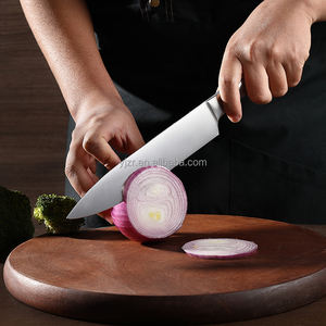 卸売中空人間工学に基づいたハンドルキッチンナイフセット、シルバーステンレス鋼Santkuパンと肉ナイフ、調理用ナイフ - Product Image 5