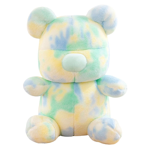 U235 Super Soft Cuddly Tie Dye Ours en <span class=keywords><strong>peluche</strong></span> Animal en <span class=keywords><strong>peluche</strong></span> Grand cadeau de Saint-Valentin pour filles et garçons <span class=keywords><strong>Cubby</strong></span> Plush Bear - Product Image 1