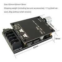 Carte d'amplificateur stéréo HiFi ZK-502C TPA3116 50Wx2, module audio pour système de haut-parleurs DIY avec entrée sans fil AUX