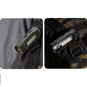 TAIKOO Mini Multifunktionales EDC Hochleistungs-Wiederaufladbares Rotes Laser-Signalgeber Alarm Stark Magnetischer Schlüsselanhänger Taschenlampe - Product Image 4