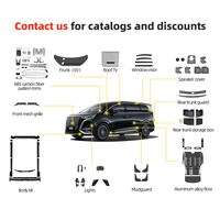 Pour BYD Denza D9 EV accessoires de voiture grilles de pare-chocs avant avec filet anti-insectes ABS noir brillant calandre de pare-chocs avant Auto extérieur