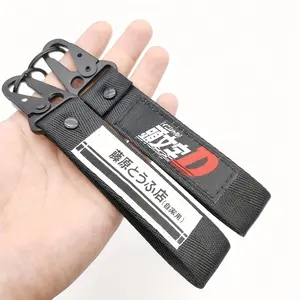 Biểu Tượng Tùy Chỉnh Dệt Thêu Ngắn Keychain Dây Buộc Biểu Tượng Tùy Chỉnh Xe Máy Chìa Khóa Dây Buộc Chiến Thuật Keychain