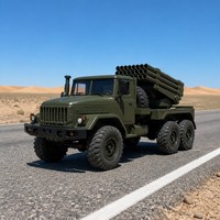Camion RC 6x6 tout-terrain télécommandé 41cm 2.4GHz 7.4V ABS+Métal Classique Jouet Cadeau Chargeur Inclus 3 Canaux Fonction Suivez-moi