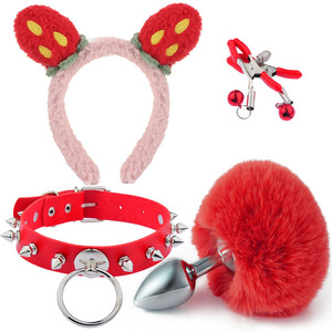 Juguetes <span class=keywords><strong>sexuales</strong></span> para mujeres y parejas, diadema con orejas <span class=keywords><strong>de</strong></span> gato, tapón Anal, cola <span class=keywords><strong>de</strong></span> zorro, Juguete Sexual para adultos - Product Image 4