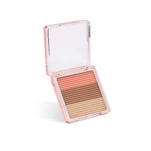 Palette de contouring trois couleurs : Poudre illuminatrice et scintillante, fard mat tout-en-un pour un contouring naturel - Product Image 5