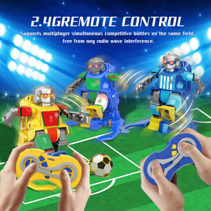 Giocattoli Robot RC per Battaglie Calcistiche, Giochi Interattivi Elettronici per Bambini con Porta da Calcio e Tappetino Scenico - Product Image 3