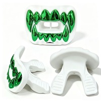 Protège-dents de football avec sangle, protection contre les chocs 3D Beast Chrome, léger, pour jeunes et adultes, protège-dents sportif