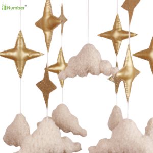 Compras en línea Género Neutral Galaxy Accesorios Recién nacido Nórdico Personalizado Luna Estrellas Bebé Cuna Móvil <span class=keywords><strong>para</strong></span> mujer embarazada Regalo - Product Image 4