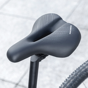 ROCKBROS Selle de vélo confortable absorbant les chocs feu arrière Simple VTT lumière selle accessoires de cyclisme Ventilation - Product Image 6