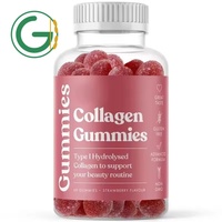 Complément alimentaire en gommes de collagène, biotine et kératine aromatisées aux fruits, marque privée OEM, pour la croissance des cheveux et de la peau
