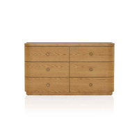 Meubles de rangement pour salon haut de gamme fabriqués à la main, design moderne, commode à 6 tiroirs