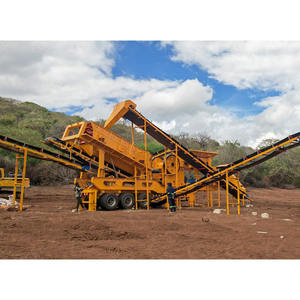 Triturador De Pedra Móvel Com Motor Diesel Móvel Esmagamento E Triagem Planta Para Produção Agregada - Product Image 1