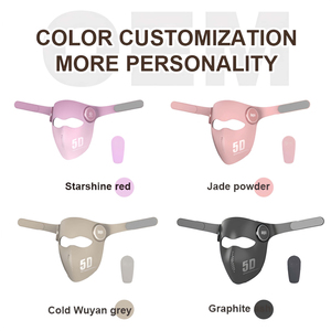 מסכת פנים ניידת מסיליקון רך 105mw עם תאורת LED/לייזר לטיפול פוטוני לעור 460/660/850/1064 ננומטר, תואמת לתקן אמריקאי/אירופאי - Product Image 6