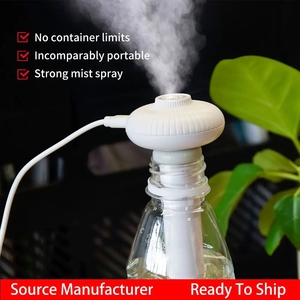 Humidificateur d'air portable à ultrasons en forme de beignet, USB, design créatif sans réservoir, vaporisateur à brume fraîche, nano-brume - Product Image 4