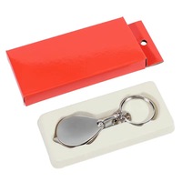 Mini Loupe Pliante Portable 10X avec Chaîne, Loupe de Poche Quotidienne, Outil en Verre, Cadeau Idéal