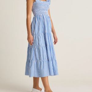 Nouvelle Collection OEM : Robes d'été décontractées pour femmes en coton, style smoking, motif floral, taille naturelle, 100% coton - Product Image 3