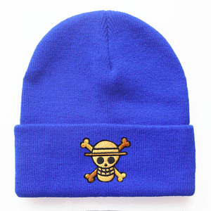 Gorro de Punto Cálido con Diseño de Anime de Monkey D. Luffy, Bordado de Alta Calidad en 5 Colores, para Exteriores - Product Image 4