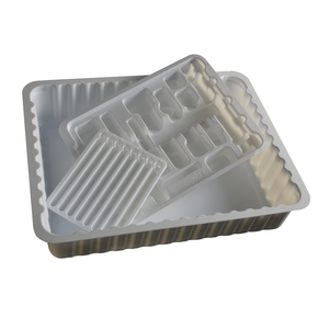 Plateau médical stérile en polyéthylène thermoformé pour fournitures hospitalières - Product Image 1