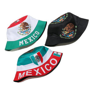 Gorra de Pescador con Bandera Nacional de Poliéster Resistente para Fanáticos de los Deportes, Animadores de Estados Unidos, Canadá y México en el Mundial de Fútbol 2026 - Product Image 4