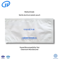 Pochette en aluminium et plastique imprimée en héliogravure, haute barrière, à découpe en V, facile à ouvrir, sans peluches, certifiée ISO13485 pour emballage médical