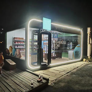 Salle d'exposition sur le thème de l'avenir de la ville, cabine de séjour en plein air, bureau mobile en conteneur, magasin, supermarché - Product Image 3