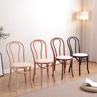 Chaise en bois courbé de qualité commerciale pour la location événementielle, mobilier de restaurant moderne en gros