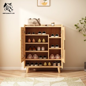 china factory low cost customized huge stock ready to ship <b>shoe</b> cabinet new designed living room furniture wood <b>shoes</b> wardrobe - Product Image 2