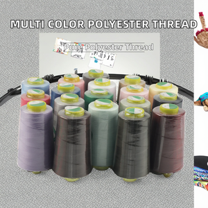 OCO Manufacture Vente en gros Fils à coudre multicolores teints 100% polyester Faible rétrécissement 3000 yards 40/2 - Product Image 2