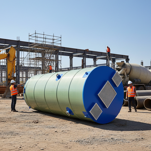 Station <span class=keywords><strong>de</strong></span> pompage des <span class=keywords><strong>eaux</strong></span> usées Yongda à bas <span class=keywords><strong>prix</strong></span>, résistante à la corrosion, en FRP/GRP, 10000L/heure, 380V, garantie 1 an - Product Image 3