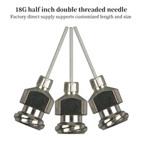 Aiguille de distribution en acier inoxydable à double filetage de 1/2 pouce Shenglong 18G |   Poids personnalisable de 2 kg pour machine de distribution