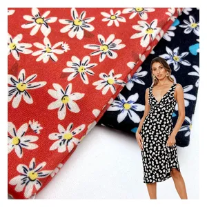 Small Floral DBP 96% Polyester 4% Spandex Knit Custom Digital Printed 200GSM Single Jersey Dty Fabric For Clothing