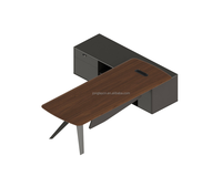 Ensemble de bureau de direction moderne en bois convertible et extensible de luxe de haute qualité, garantie 10 ans, certifié ISO9001
