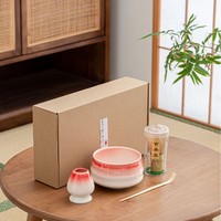 Wholesale Bambou Matcha Thé Outils Céramique Fouet Bol Cuillère Tasse Matcha Set Personnalisé Fouet Bambou Avec Boîte Cadeau