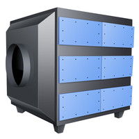 Boîte d'adsorption au charbon actif à grand débit d'air, éliminateur d'odeurs industriel pour meubles, cabine de peinture, gaz d'échappement