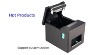 OEMODM Printer tanda terima termal sistem Pos 80mm, Printer Usb Lan 3 inci 300mm/S pemotong otomatis Resi murah Printer tagihan termal USB/LAN/WIFI