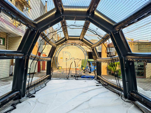 Không khí thương mại niêm phong Inflatable đánh trạm bóng chày quần vợt Golf phạm vi Inflatable batting lồng rùa <span class=keywords><strong>backstop</strong></span> HDPE Net - Product Image 4