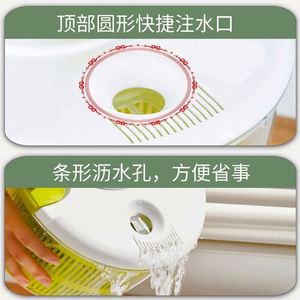 Kitchen Plastic Manual Fruit Vegetable Dryer Spinner Washer Clean Spinner Plastic Large <b>Salad</b> Spinner With Bowl f - Product Image 3