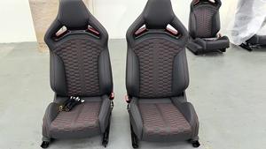Siège baquet de course en fibre de carbone personnalisé, inclinable, avec logo personnalisé, compatible avec les modèles A3, A5, A6, A7, A8, pour l'intérieur de voiture modifiée. - Product Image 3