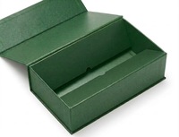 Boîtes cadeaux rigides en papier avec fermeture magnétique, emballage d'habillement vert de qualité supérieure, sur mesure en gros