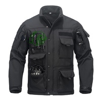Veste Softshell Tactique Personnalisée Doublée Polaire Imperméable avec Système MOLLE sur la Poitrine pour Randonnée et Équitation – Grande Vente